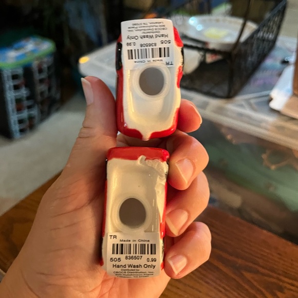 Cracker Barrel Red Truck and Trailer Salt and Pepper Shakers - Picture 4 of 4